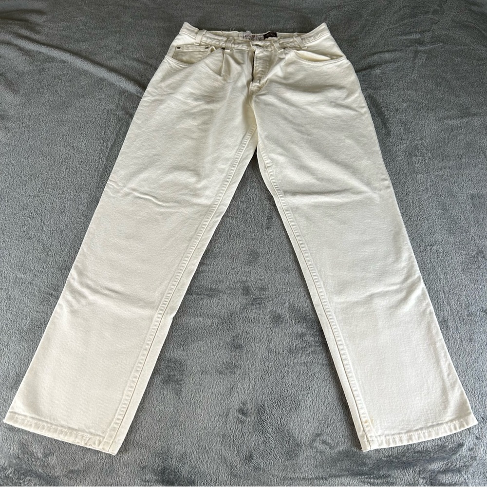 Vintage‎ Levi’s Signature White Pleated Jeans Mens 33 X 32 Paper Tag Taper
